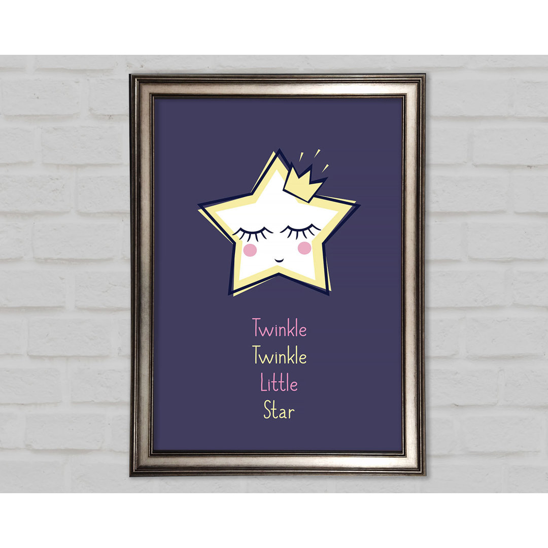 Twinkle Twinkle Gerahmter Druck Wandkunst