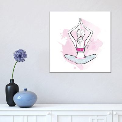 Yoga 1 Piece Wrapped Canvas Painting
