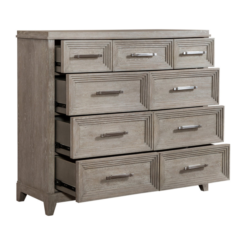 Belmar Solid Wood 52'' W 9 - Drawer Dresser