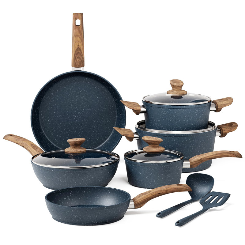 12 - Piece Non-Stick Aluminum Cookware Set