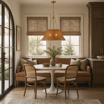 Ariette 22-in Natural Rattan Pendant
