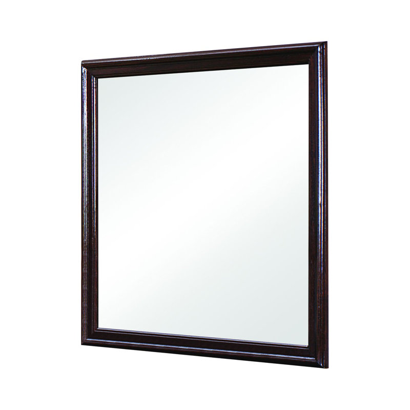 Miroir de commode traditionnel Millsaps, Cappuccino