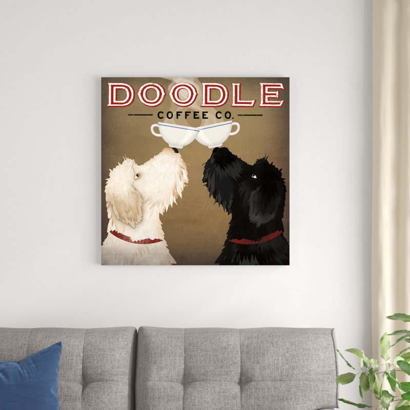 Doodle Coffee Double IV, H 30 po x l 30 po