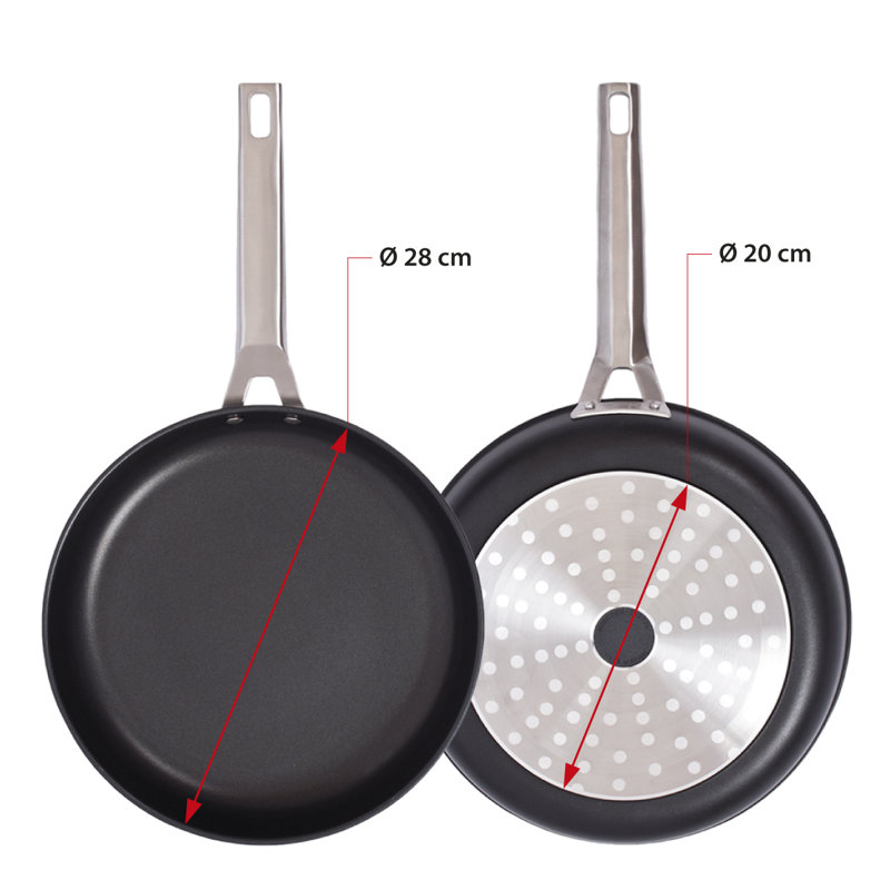 Belfry Kitchen Holcomb 3.5L Non-Stick Aluminum Saute Pan