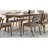 Marcella Dark Walnut Mid-Century Rectangle Dining Table