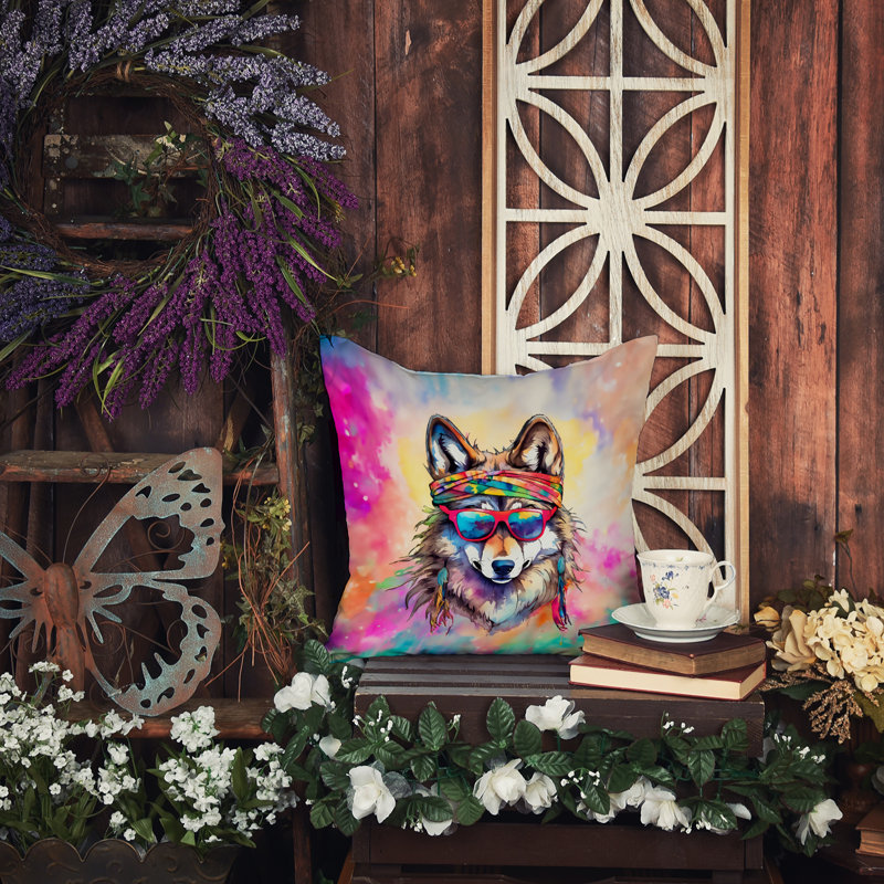 Coussin Hippie, H 14 po x l 14 po