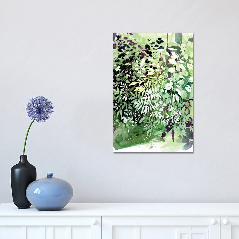 Green Garden by CreativeIngrid - Print on Canvas, Wrapped Canvas, 30.48 cm H x 45.72 cm W