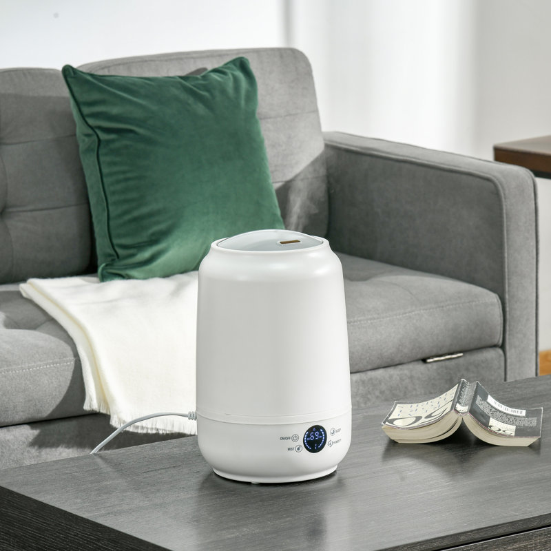 Humidificateur à vapeur froide 5L, humidificateurs ultrasoniques à air silencieux avec arrêt automatique sans eau, 3 modes de brume réglables et humidité pour la maison, le bureau