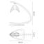 Drossett Metal Arched Lamp-959992967