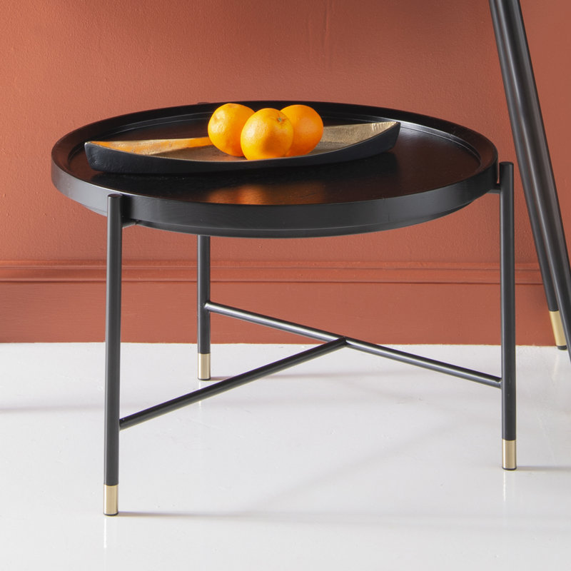 Gold & Matte Black Aluminum Canoe Tray