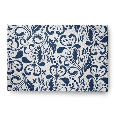 Chenille Floral Indoor Rug