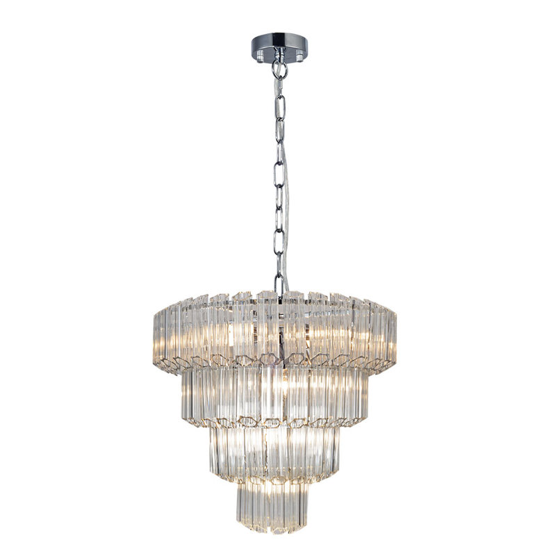 Adran 11 - Light Crystal Chandelier, Polished Chrome
