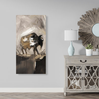 Abstract Buffalo - Animals Living Room Canvas for Home Decor