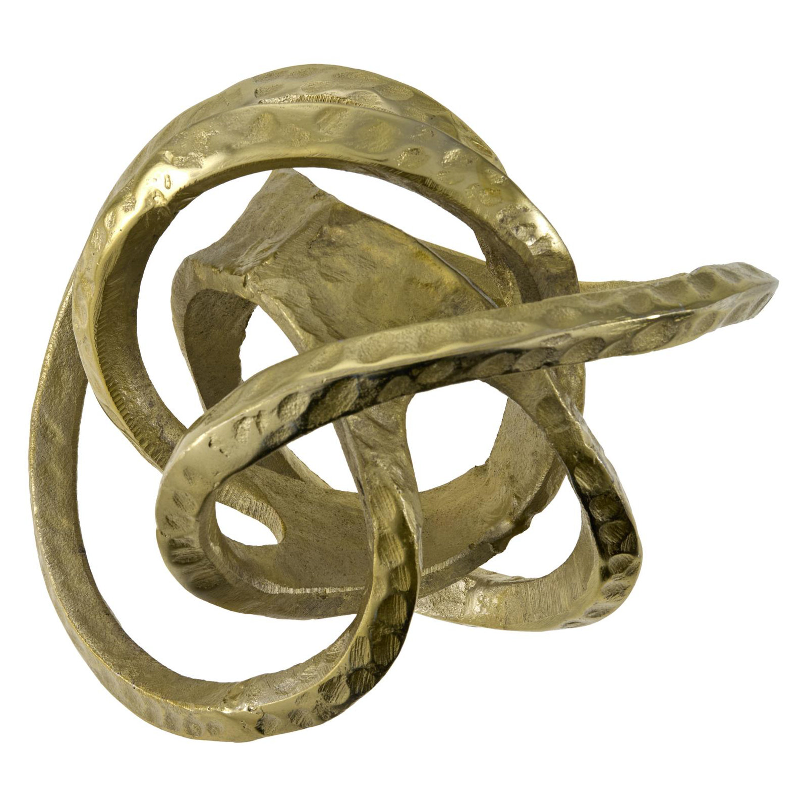 Nebi Decorative Sculpture, 9" H x 9" W x 9" D, Silver