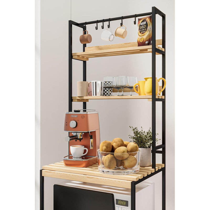Armoire de rangement en bois à 5 niveaux