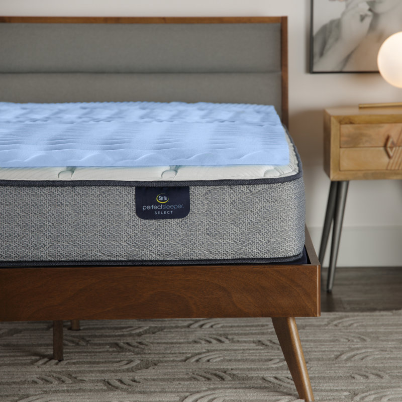 Twin XL Blue Cooling Memory Foam Mattress Topper