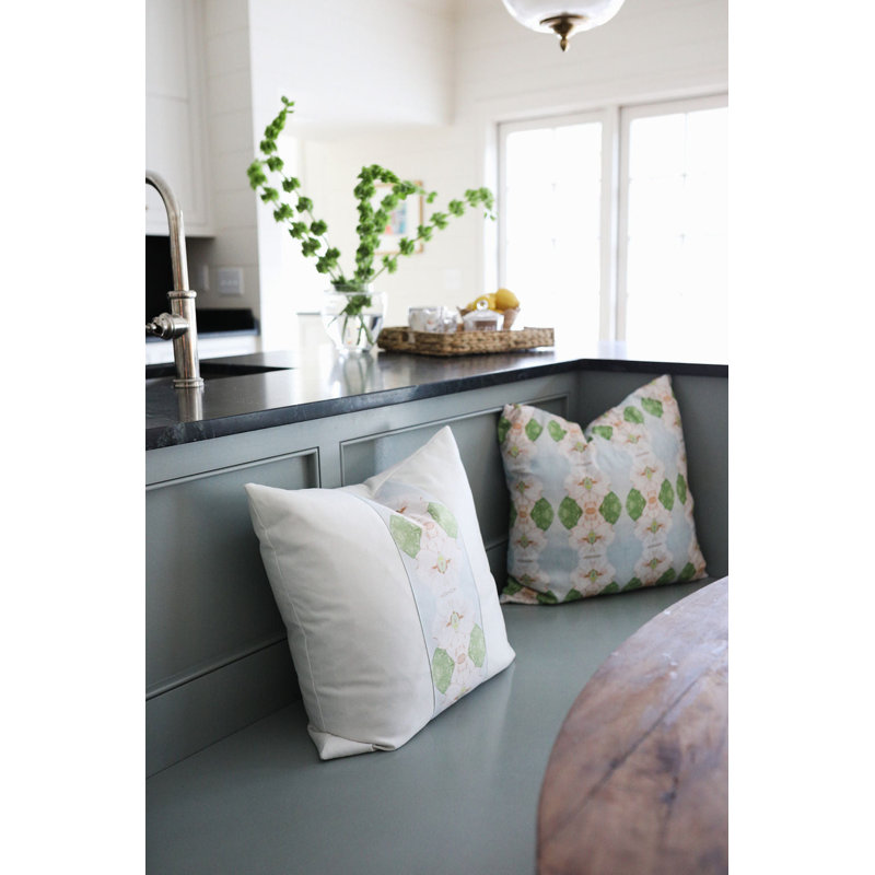 Flowering Dogwoods Square Pillow Cover & Insert, Light Blue, 24"H x 24"W