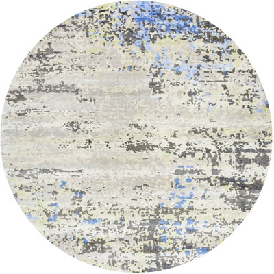 Tapis abstrait gris / bleu