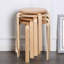 Ensemble de 4 tabourets empilables en bois cintré-1341780852