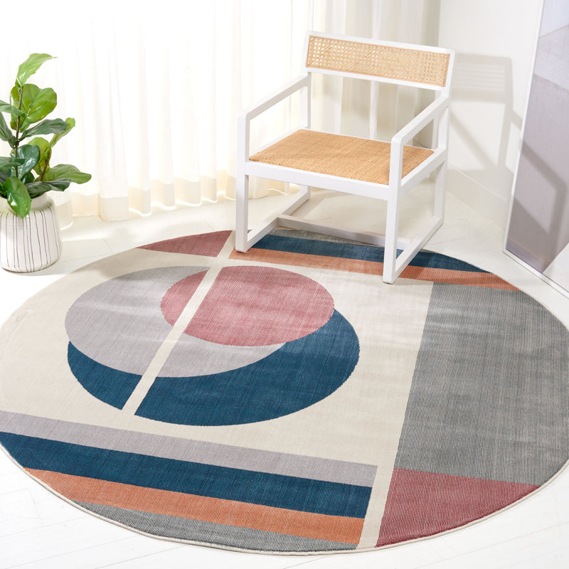 Tapis géométrique Honeycutt 300 Performance, Rond 6 pi 7 po