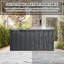 190 Gallons Outdoor and Indoor Metal Storage Deck Box-115641429-119728108