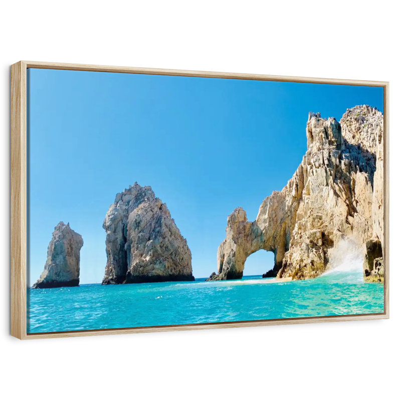 Arche de Cabo San Lucas, Cadre flottant en bois naturel, 25 po x 17 po