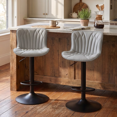 Denan Swivel Adjustable Height Bar Stool