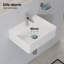 HOROW Basin 390mm L x 300mm W White Ceramic Rectangular Sink with Overflow