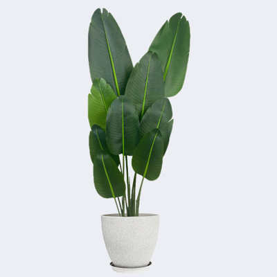 Pots de plantes ronds artificiels en résine