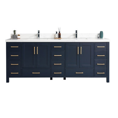 Meuble-lavabo double 84 po x 22 po Aseelah
