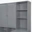 Lit de jour en bois avec trois tiroirs, armoire tout-en-un, bureau et tablettes-986709522-986709521
