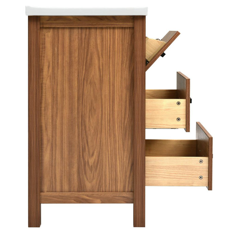 Meuble-lavabo 24,4 po avec lavabo en céramique