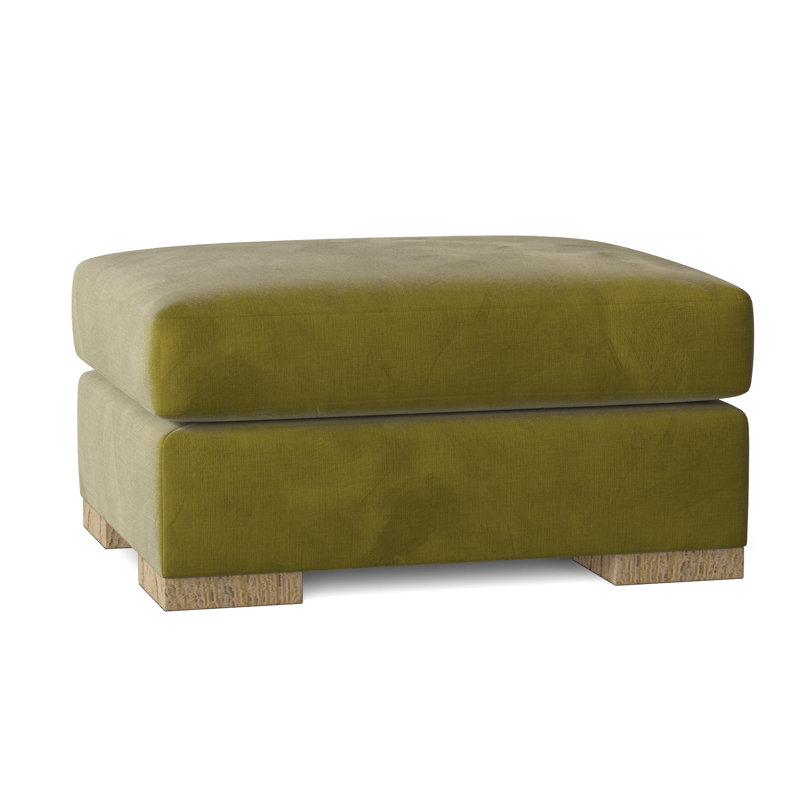 Repose-pieds Branam, Naturel, Velours avocat