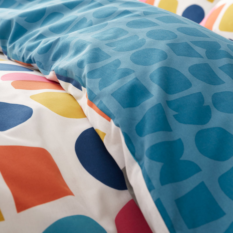 Connect Geo Reversible Duvet Cover Set, Double