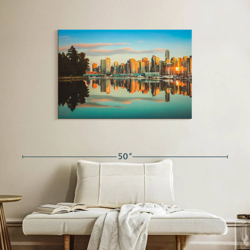 Vanna Vancouver Sunset Skyline, H 26 po x l 39 po