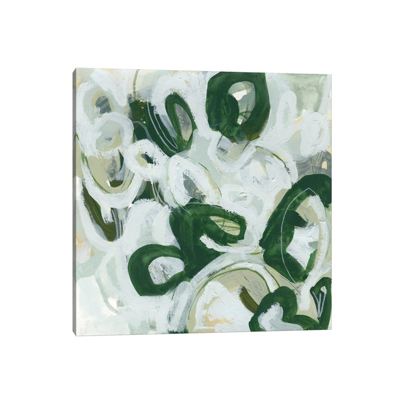 Moss Reaction I by June Erica Vess - Wrapped Canvas Painting, 45.72 cm H x 45.72 cm W