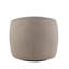 Fauteuil pivotant moderne à 360 degrés en gris - tissu performant pour l'ambiance de la chambre à coucher, rembourrage en mousse, rembourrage dense de l'assise à installation rapide, installation facile
