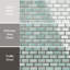 Carreau de mosaïque en porcelaine pour plancher et mur 11-3 / 4 "x 12" Hudson Subway Mint Green-117985006