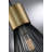 Tookes 1 - Light Antique Brass/Black Single Pendant