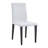 Set of 4 Modern Dining Chairs with PU Leather Upholstery and Metal Frame