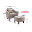 Fauteuil demi-tonneau rembourré Mid Club Modern-468680408