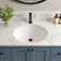 DeerValley Symmetry 18" X 15" Oval Vitreous China Undermount Bathroom Sink with Overflow