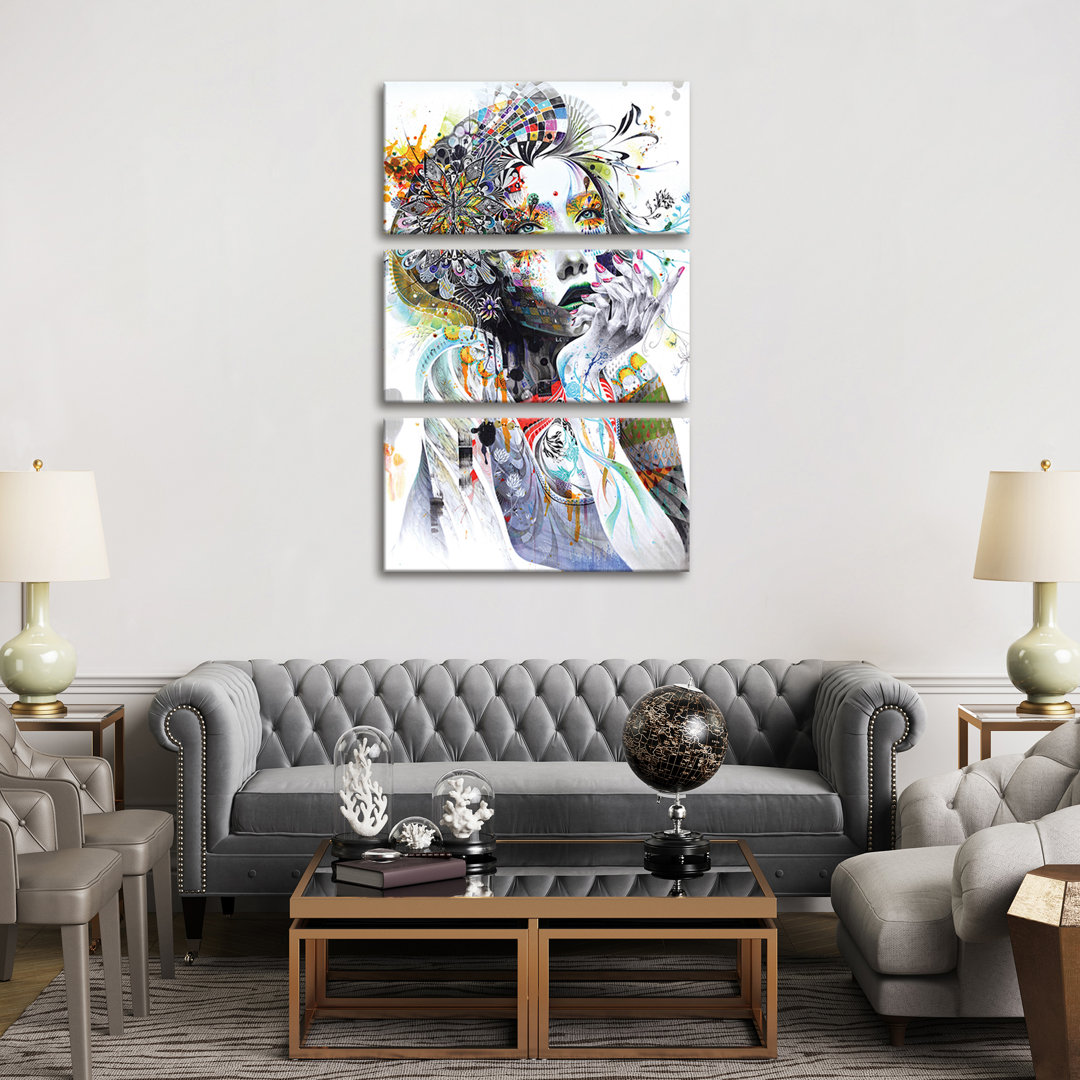 'Circulation' Graphic Art Multi-Piece Image on Wapped Canvas