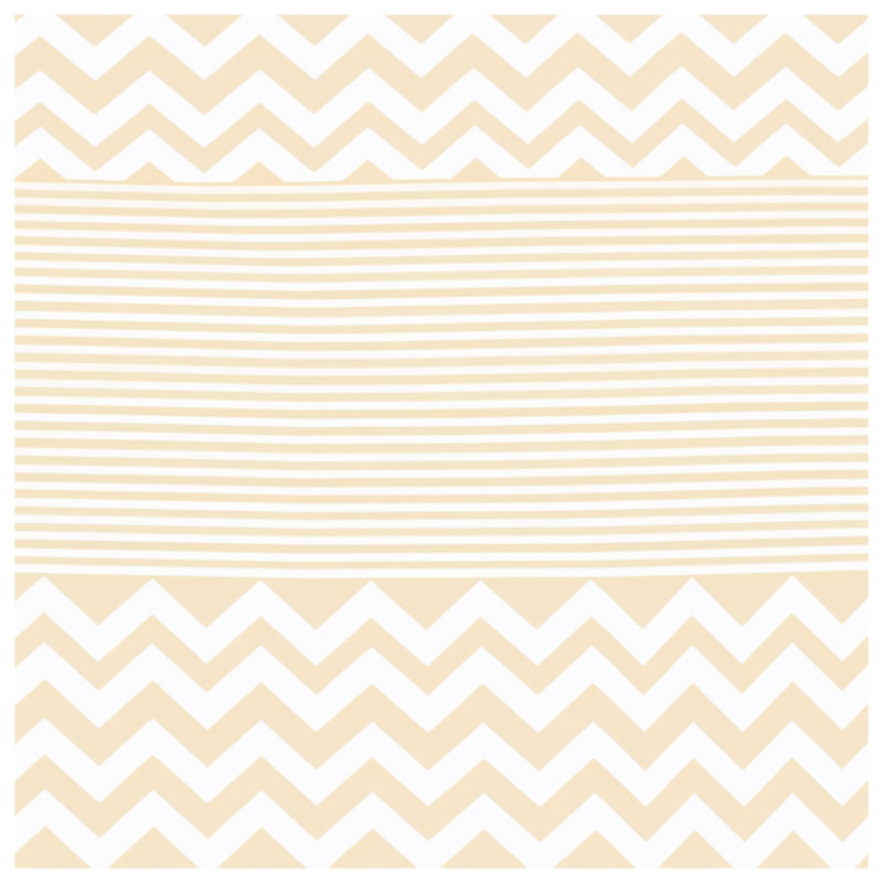 Beige Zigzag Stripes Double Sided Throw Pillows, 14 x 14 inches