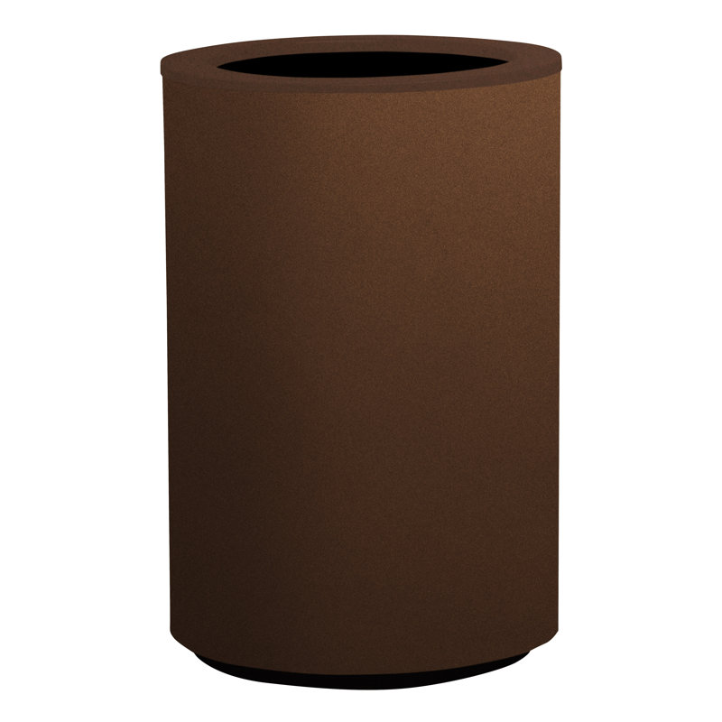 Metal Pot Planter, Corten, 90cm H x 42cm W