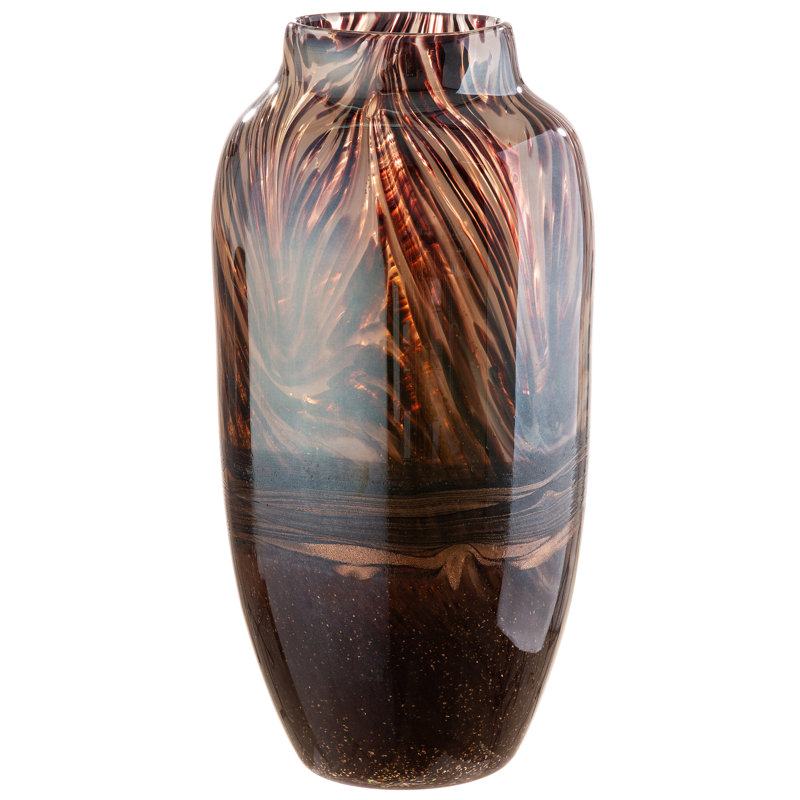 Adio Handmade Glass Table Vase, 37cm H x 17.5cm W x 17.5cm D.