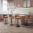 Kinchela Swivel Adjustable Height Faux Leather Barstool-673407219