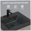Meuble-lavabo flottant 48 po avec lavabo, rangement mural moderne