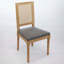 Ensemble de 2 chaises de salle à manger French Decor, dossier en rotin exquis et cadre en bois sculpté pour un décor élégant-134641817