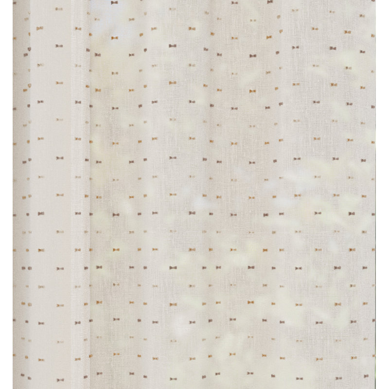 Sheer Curtain Pair, Natural, 140cm Width x 183cm Drop